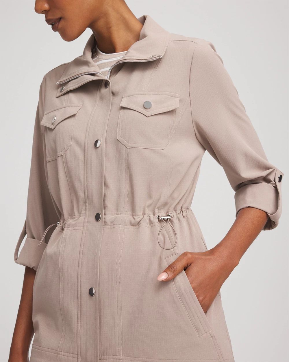 みーこ Zenergy® Ripstop Cargo Jacket | Chico's